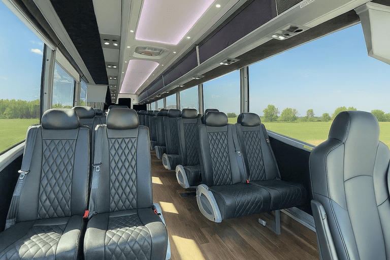 coach bus in St Paul