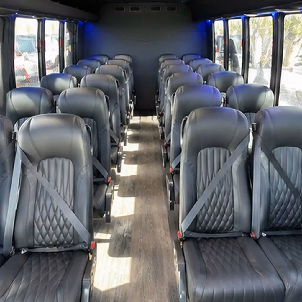 28 passenger minibus interior