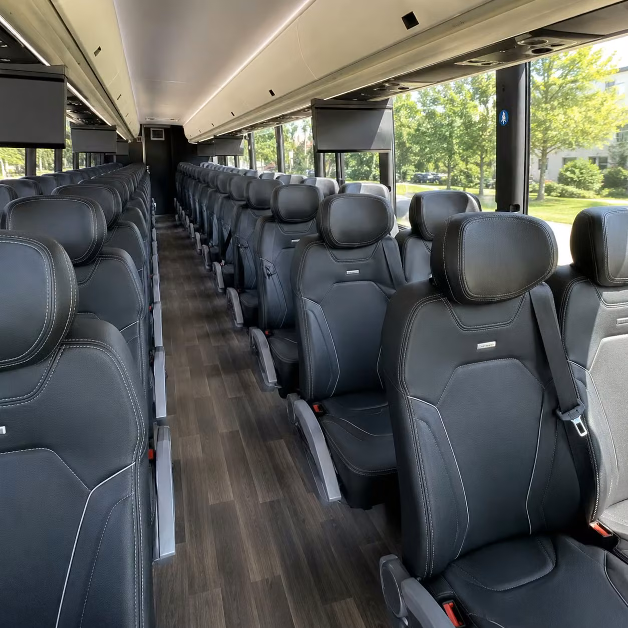 st paul charter bus rental interior